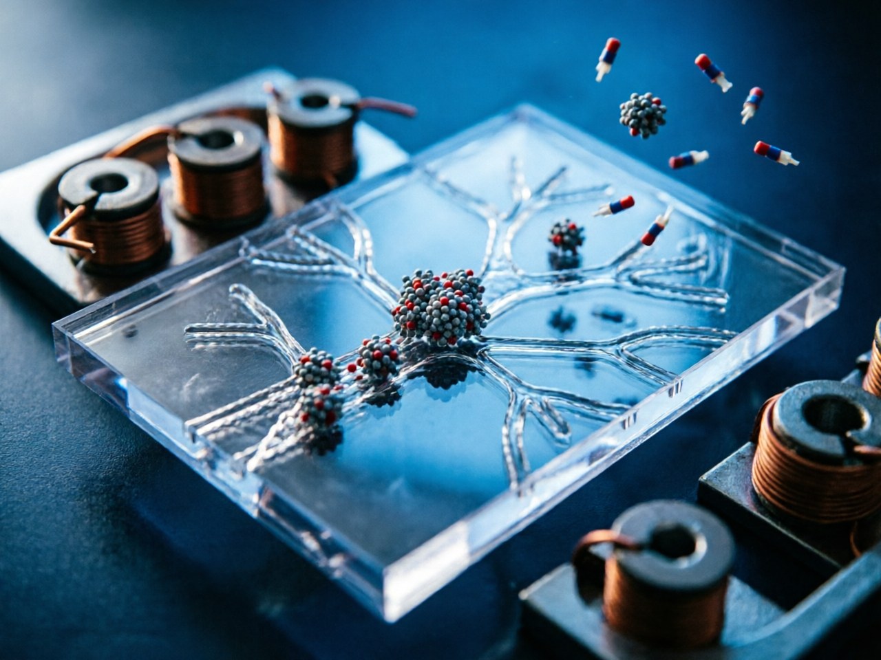 Label-free microcargo delivery and controllable release in complex fluidic environments based on autonomous magnetic microswarm | Microsystems & Nanoengineering / 基于自主磁性微集群的复杂流体环境无标记微货物递送与可控释放 | 《微系统与纳米工程》